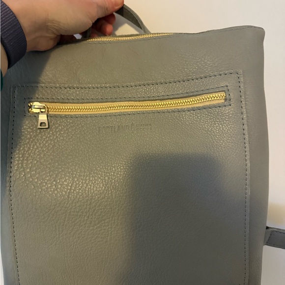 Portland Leather Tote Backpack in Nimbus - Picture 11 of 12